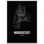 Stadtposter Norderstedt - black