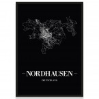 Stadtposter Nordhausen - black