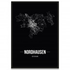 Stadtposter Nordhausen - black