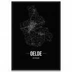 Stadtposter Oelde - black