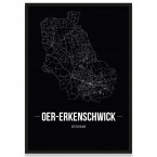 Stadtposter Oer-Erkenschwick - black