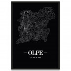 Stadtposter Olpe - black