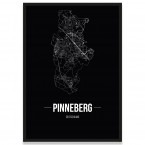 Stadtposter Pinneberg - black