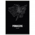 Stadtposter Pirmasens - black