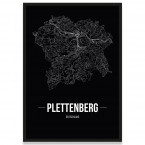 Stadtposter Plettenberg - black