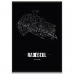 Stadtposter Radebeul - black