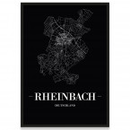 Stadtposter Rheinbach - black