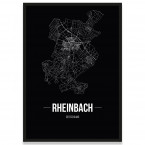 Stadtposter Rheinbach - black