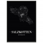 Stadtposter Salzkotten - black