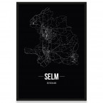 Stadtposter Selm - black