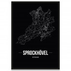 Stadtposter Sprockhövel - black