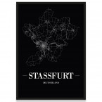 Stadtposter Staßfurt - black