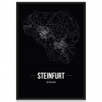 Stadtposter Steinfurt - black