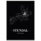 Stadtposter Suhl - black
