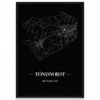 Stadtposter Tönisvorst - black