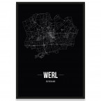 Stadtposter Werl - black