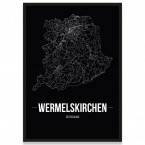 Stadtposter Wermelskirchen - black