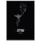 Stadtposter Zittau Black