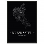 Stadtposter Blieskastel Black