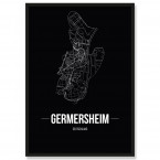 Stadtposter Germersheim Black