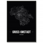 Stadtposter Groß Umstadt Black
