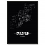 Stadtposter Karlsfeld Black