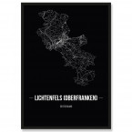 Stadtposter Lichtenfels (Oberfranken) Black