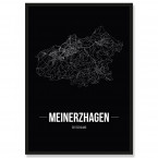 Stadtposter Meinerzhagen Black