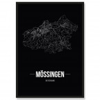 Stadtposter Mössingen Black