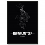 Stadtposter Neu Wulmstorf Black