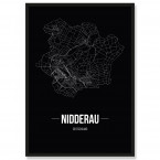Stadtposter Nidderau Black