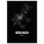 Stadtposter Nördlingen Black