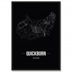 Stadtposter Quickborn  Black
