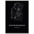 Stadtposter Westoverledingen Black