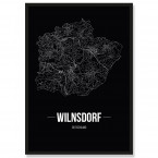 Stadtposter Westoverledingen Black