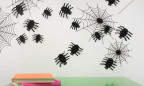Wandtattoo 3D - Spinnen schwarz