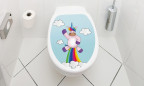 Toilettendeckel Einhorn Rocket