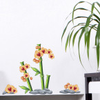 Wandsticker Set A4 - Orange Orchideen