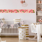 Bordüre KInderzimmer Rosen