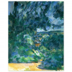 Poster Paul Cézanne - Blaue Landschaft