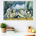 Poster Paul Cézanne - Die Großen Badenden (Les Grandes Baigneuses)