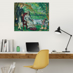 Poster Paul Cézanne - Die Unterhaltung (La Conversation)