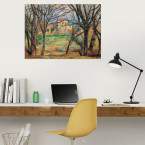 Poster Paul Cézanne - Häuser und Bäume