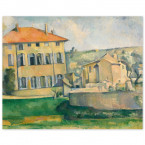 Poster Paul Cézanne - Haus in Aix-en-Provence (Maison et ferme au Jas de Bouffan)