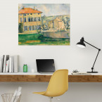 Poster Paul Cézanne - Haus in Aix-en-Provence (Maison et ferme au Jas de Bouffan)