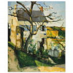 Poster Paul Cézanne - Kahler Baum und Haus