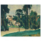 Poster Paul Cézanne - Weg in Pontoise