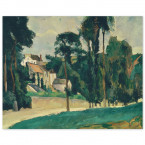 Poster Paul Cézanne - Weg in Pontoise