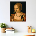 Poster Albrecht Dürer - Brustbild einer jungen Venezianerin