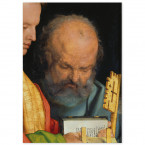 Poster Albrecht Dürer - Der heilige Petrus, Detail der linken Tafel der Vier Apostel